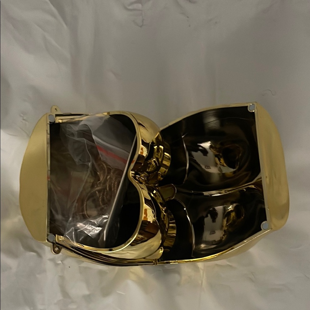 Gold Metallic Clutch - Picture 4 of 8